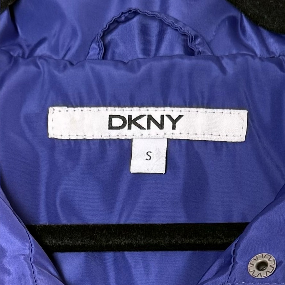 DKNY Royal Blue Lightweight Trench Coat - Picture 2 of 15